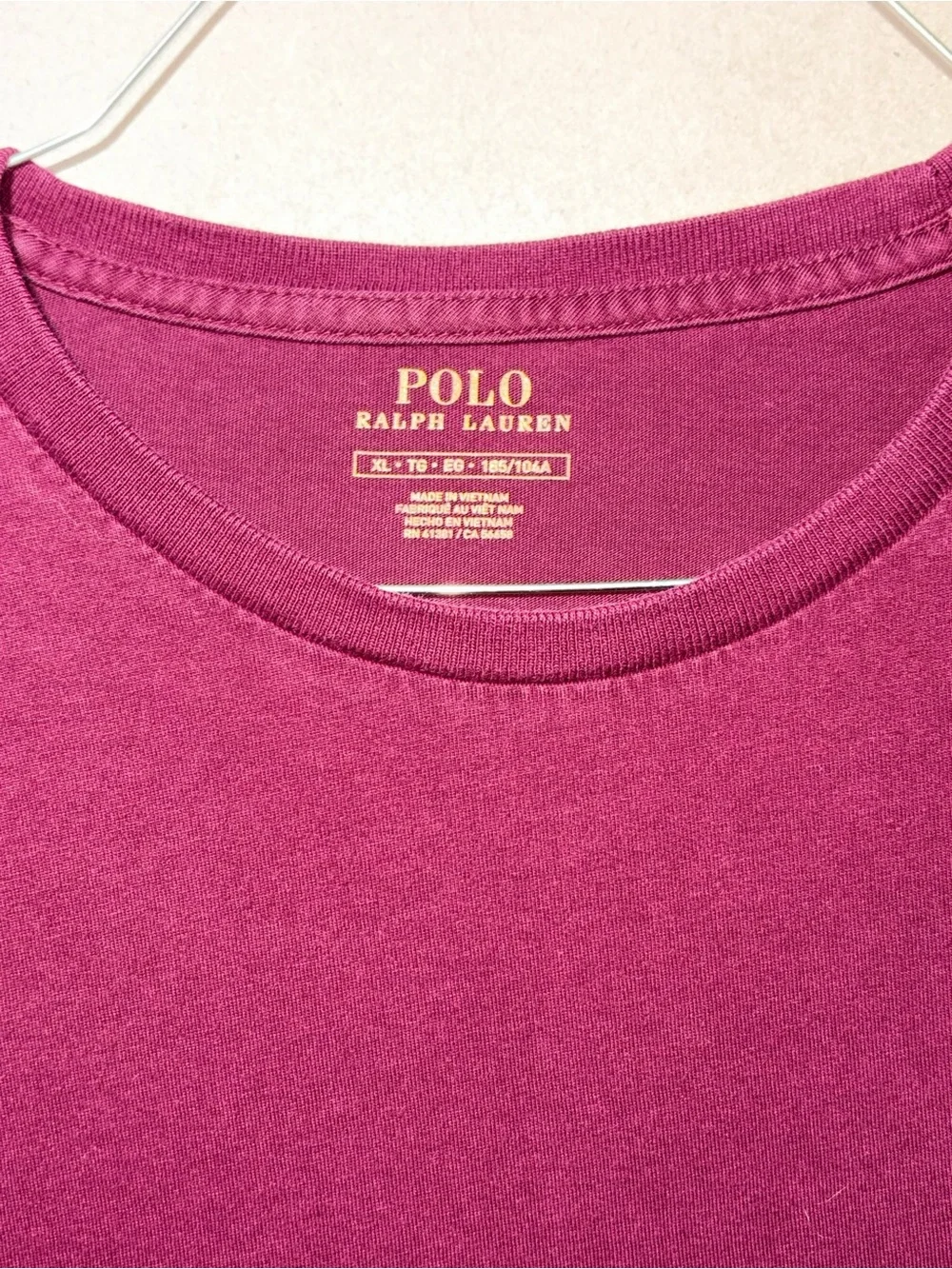 Polo by Ralph Lauren Long-Sleeve Crewneck in Deep Wine with Blue Pony Burgundy